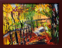 PRODÁNO.Linda Vontor - Na procházce - originál